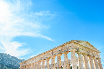 Picture of Ancient Greek Doric temple at Segesta.