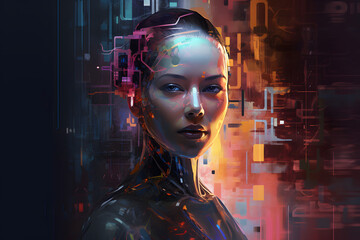 Naklejka premium Artificial intelligence