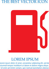 Gas pump vector icon eps 10. Gasoline station symbol