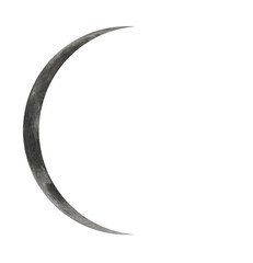 Moon isolated on white background