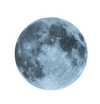Moon isolated on white background