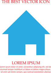 Home vector icon eps 10. House symbol. Simple isolated illustration.