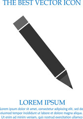 Pen vector icon eps 10. Simple isolated illustration.