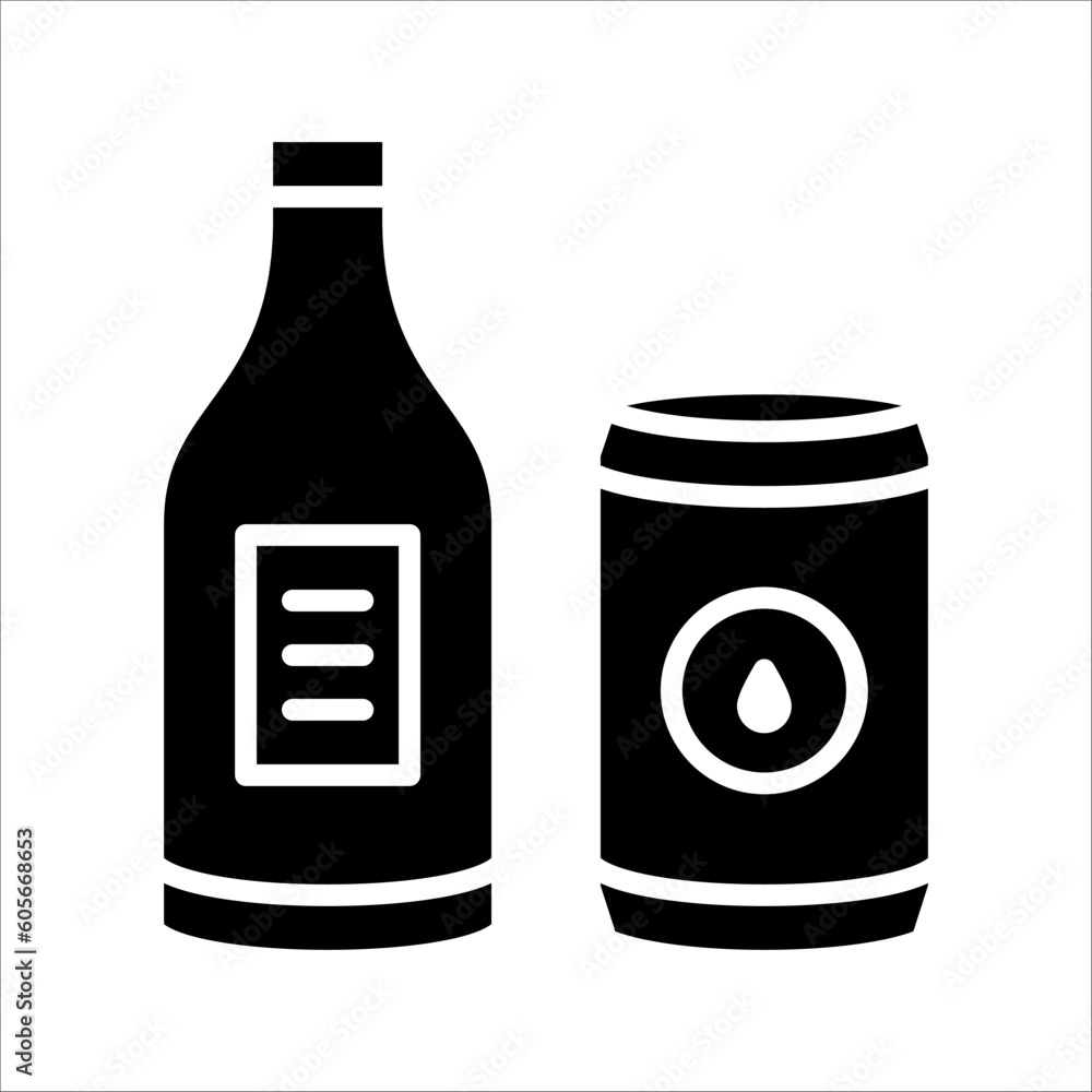 Poster solid vector icon for drinking which can be used various design projects.