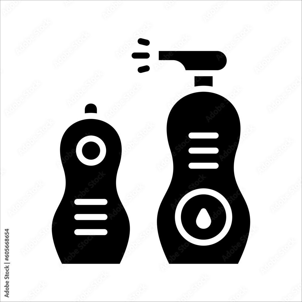 Aufkleber solid vector icon for cleaning which can be used various design projects.