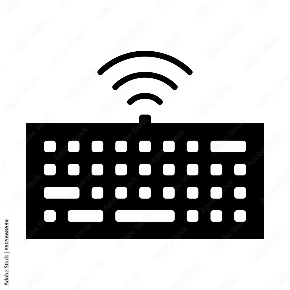 Poster solid vector icon for remote job which can be used various design projects.