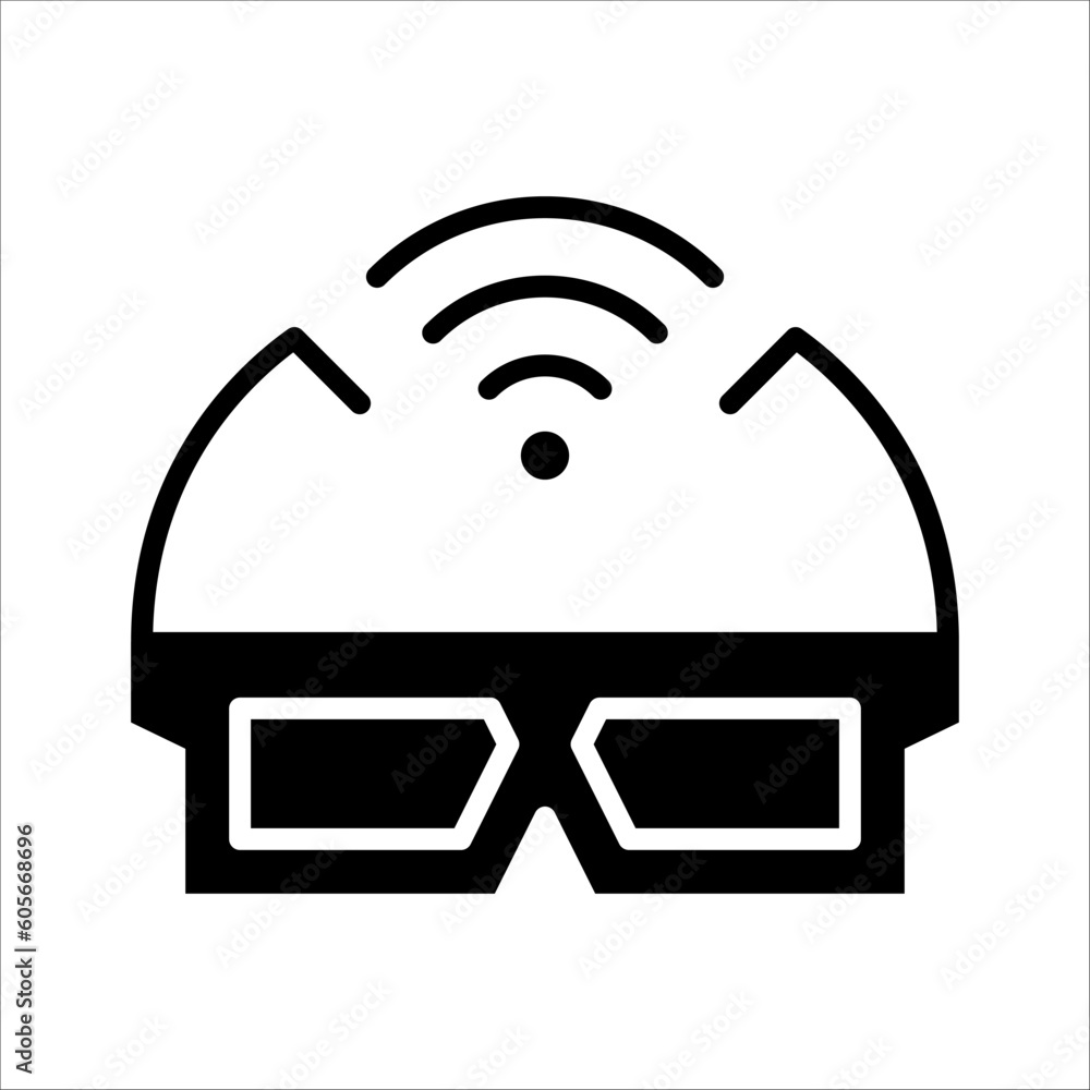 Aufkleber solid vector icon for eyeglasses which can be used various design projects.