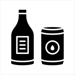 Solid vector icon for drinking which can be used various design projects.
