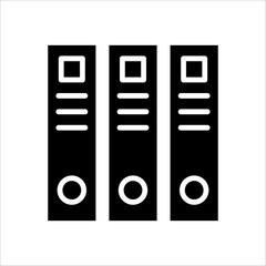 Solid vector icon for folders which can be used various design projects.