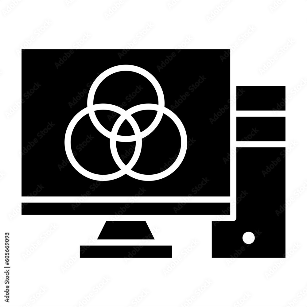 Aufkleber solid vector icon for research which can be used various design projects.