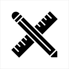 Solid vector icon for geometry which can be used various design projects.