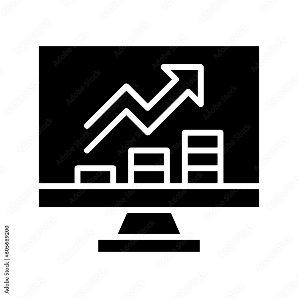 Poster solid vector icon for improvement which can be used various design projects.