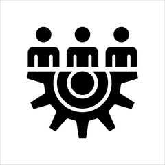 Solid vector icon for workforce which can be used various design projects.