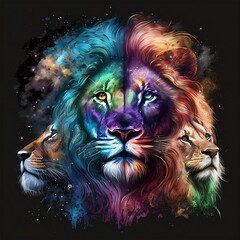 lion in the night