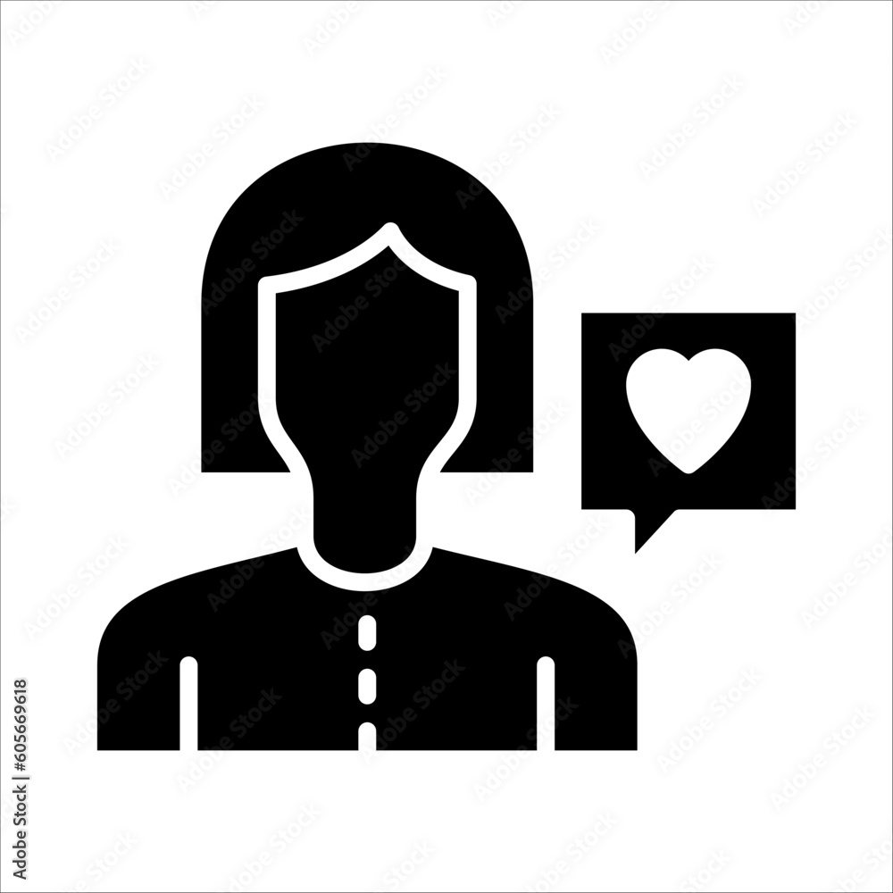 Poster solid vector icon for good feedback which can be used various design projects.