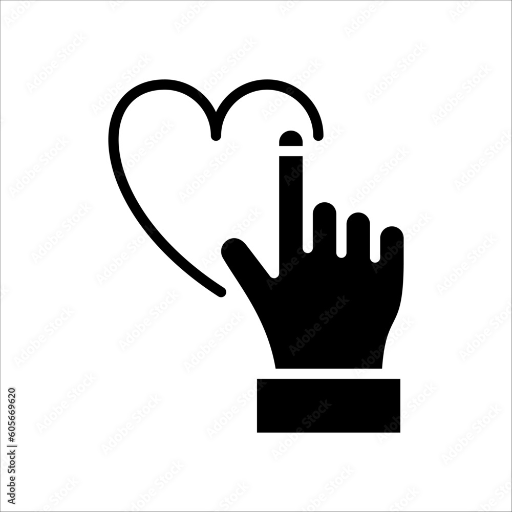 Poster Solid vector icon for donating which can be used various design projects.