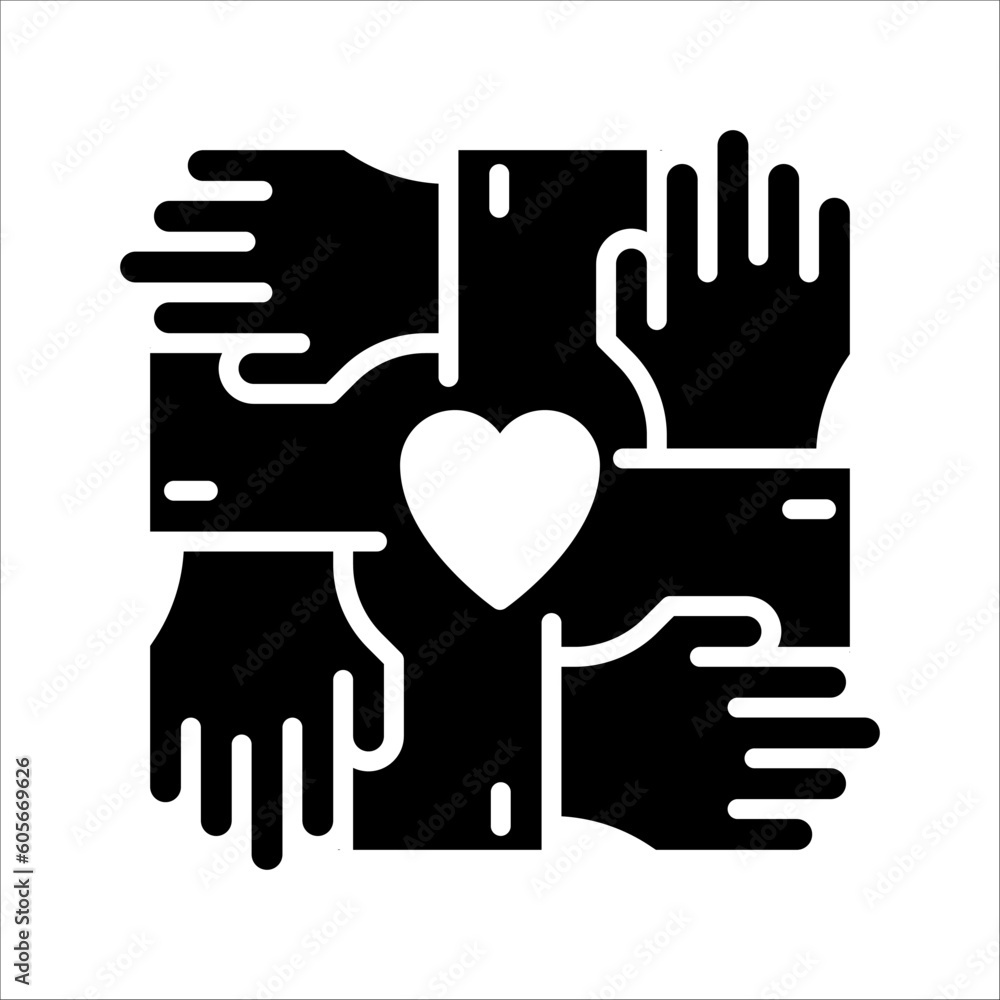 Aufkleber solid vector icon for cooperation which can be used various design projects.