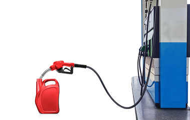 gasoline pump nozzle Refueling red gallon PNG transparent