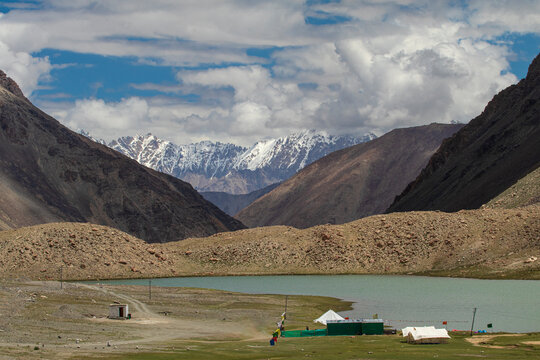 lake in the mountains of the Ladakh