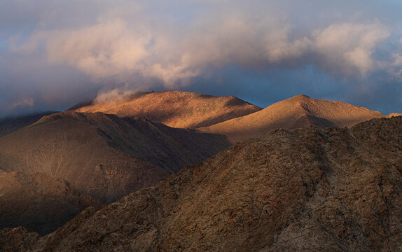 mountains landscape with clouds