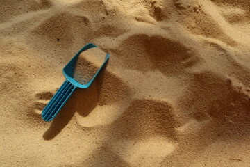 various shovels in the sandpit design for the