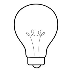 Bulb icon vector. Light illustration sign. Electricity symbol or logo.