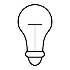 Bulb icon vector. Light illustration sign. Electricity symbol or logo.