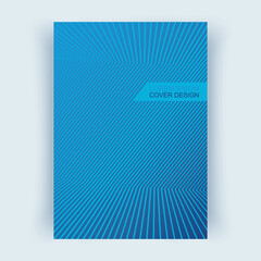 Cover layout, vertical orientation. Cover with abstract lines.