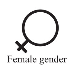 female gender icon vector