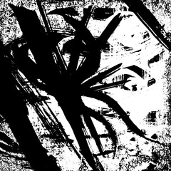 Grunge texture black and white abstract