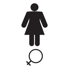 female gender icon vector