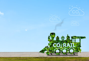 CO2 Rail train idea captures carbon dioxide while running on rails to reduce green house gas...