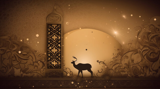 eid al-adha background illustration ai generate
