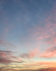 sunset sky with clouds, 