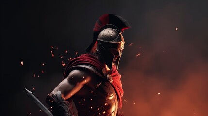 Spartan Warrior S2, Generative AI, Illustration