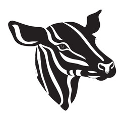 animal head vector black and white