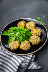 falafel bean vegetable cutlets balls healthy meal food snack on the table copy space food background rustic top view keto or paleo diet veggie vegan or vegetarian food