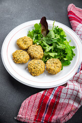 falafel bean vegetable cutlets balls healthy meal food snack on the table copy space food background rustic top view keto or paleo diet veggie vegan or vegetarian food