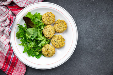 falafel bean vegetable cutlets balls healthy meal food snack on the table copy space food background rustic top view keto or paleo diet veggie vegan or vegetarian food