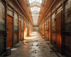 Obraz premium Dirt dark Prison cells