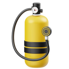 Oxygen Tank Diving Equipment 3D Icon