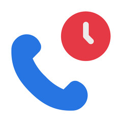 call history communication Flat graphic design icon