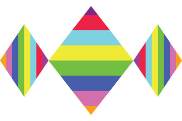 Multi Color pastel, rainbow vector texture in style. Beautiful illustration with diamond. Backgrounds for mobile phones, laptops, photos, web, white background,