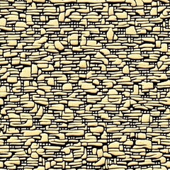 Seamless pattern beige stones of different shapes generated AI