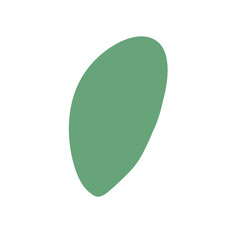 Set of hand drawn cartoon images of leaves and flowers in various pastel colors, tulips.