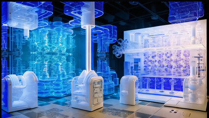 Advanced biotechnology. Generated AI