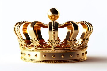 Luxurious Elegance: A Stunning Golden Crown Symbolizing Power and Authority, generative ai