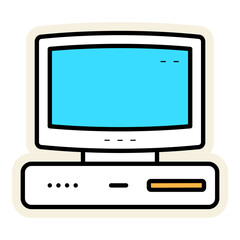 old computer illustration