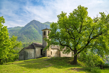 Chiesa di Santa Veronica, Castelveccana, Lago Maggiore, Varese, Lombardei, Italien
