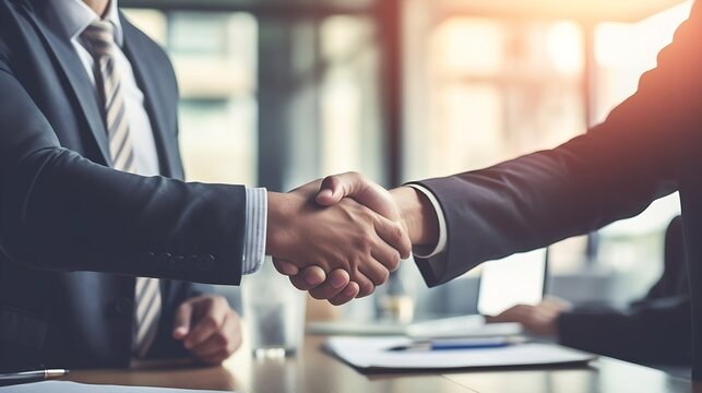 AI generated: Successful Business Negotiation in a Professional Environment